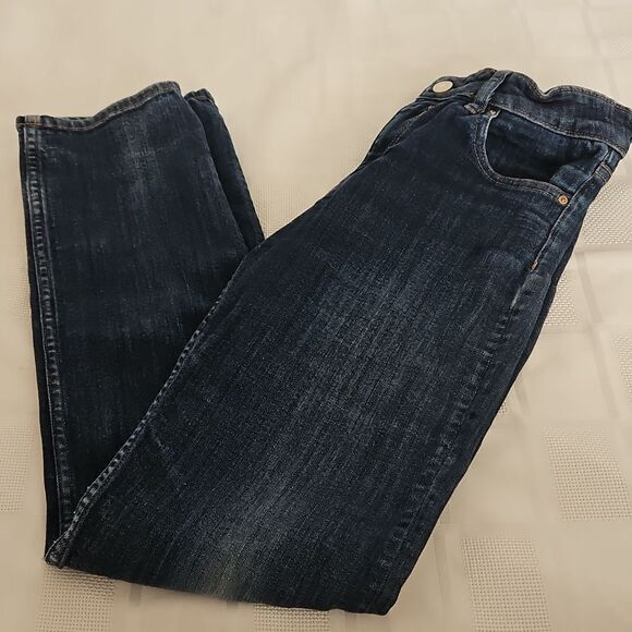 H&M Women's High-Rise Denim Jeans Dark Blue Washed Size 4 - Picture 16 of 16